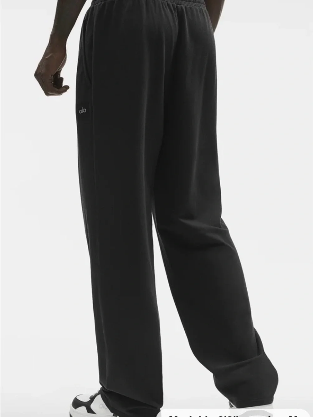 Alo yoga Double Take Straight Leg Pant. Size. M l. Color black